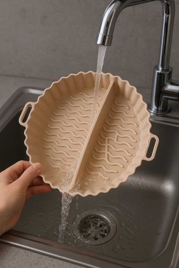 Foremka silikonowa do Airfryer 20 cm z przegrodą - obrazek 4