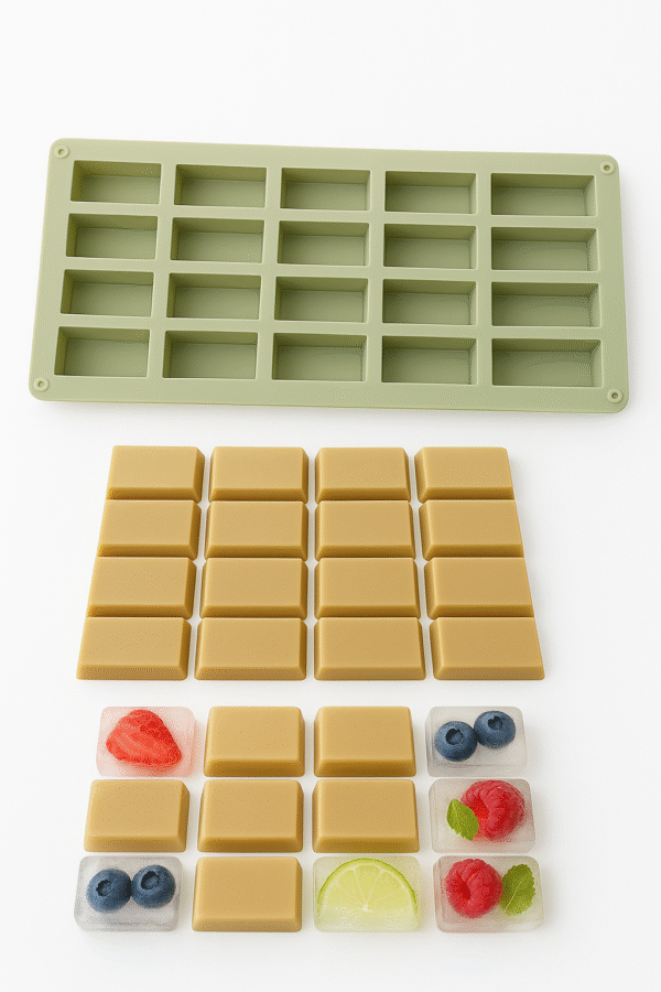 Foremka do kostek lodu Czekoladek Silikonowa 20 kostek 30x17,5x2cm - obrazek 6