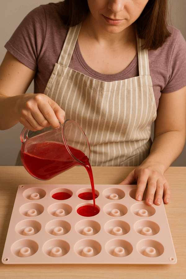 Forma Silikonowa Mini Donaty Deserki Monoporcje 29,5×17×1,5 cm 18 otworów - obrazek 3