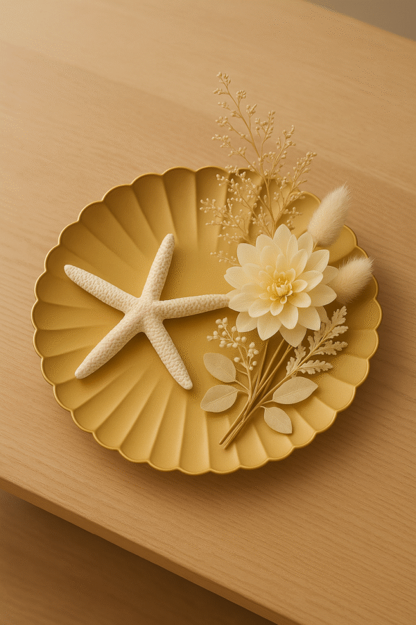 Złota taca dekoracyjna 33 cm podtalerz plastikowy okrągły - obrazek 3