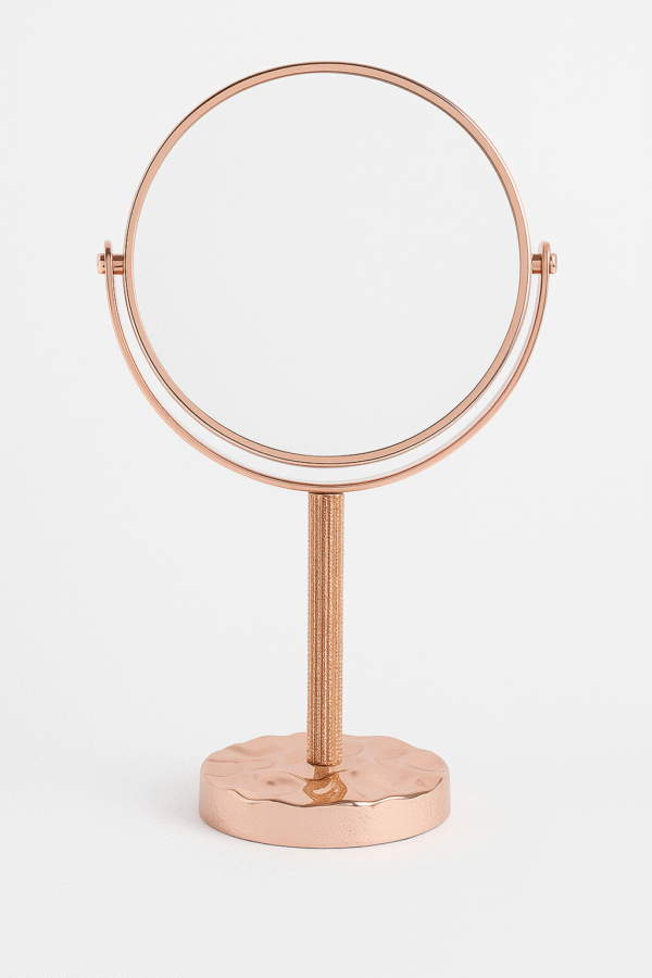 Lusterko kosmetyczne stojące 32 cm glamour z kryształkami - obrazek 12