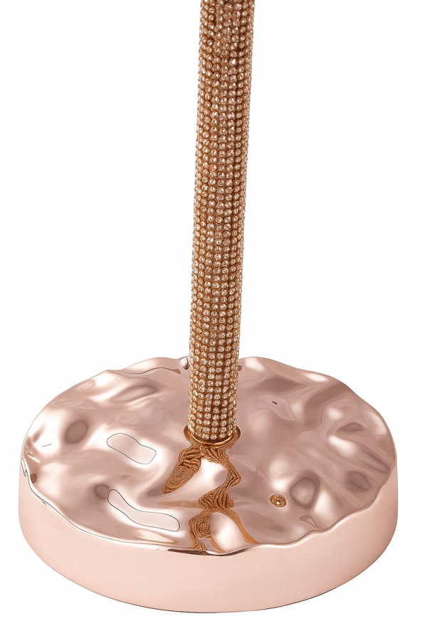Lusterko kosmetyczne stojące 32 cm glamour z kryształkami - obrazek 11