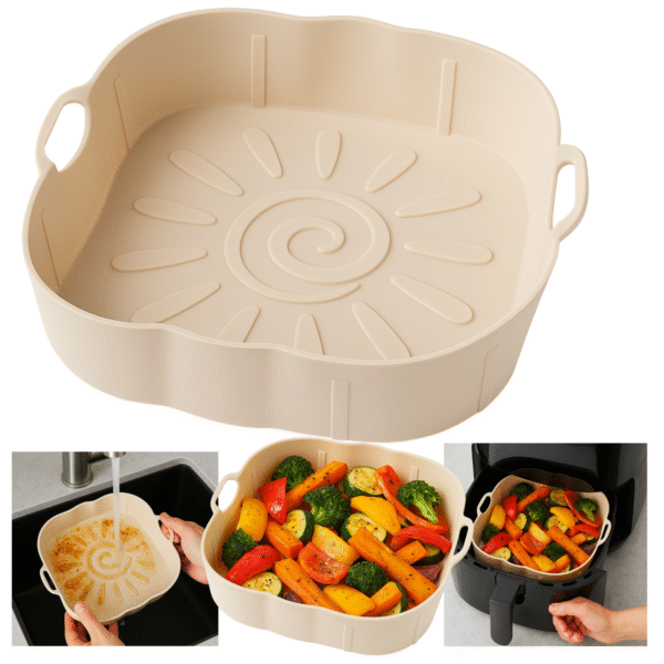 Wkład silikonowy do airfryer 20x20 cm foremka kwadratowa - obrazek 2