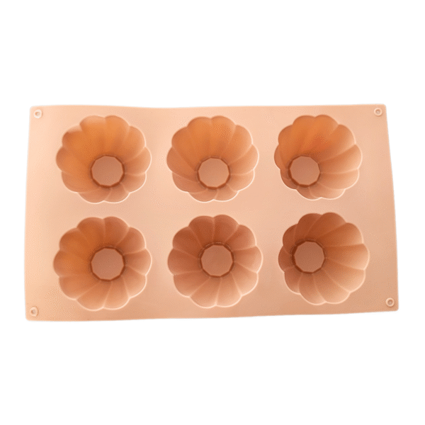 Forma silikonowa do babeczek galaretek 6 gniazd 30x17,5 cm - obrazek 2