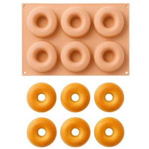 Forma silikonowa do donatów 6 gniazd 30x17 cm