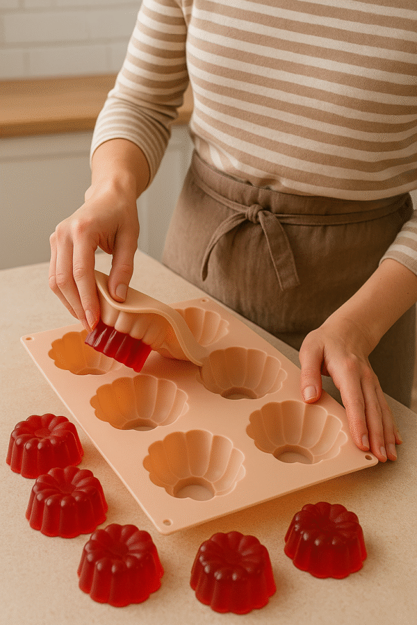 Forma silikonowa do babeczek galaretek 6 gniazd 30x17,5 cm - obrazek 5