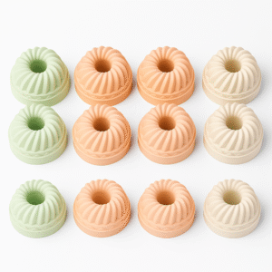 Foremki silikonowe do mini babeczek 6 cm zestaw pastelowy