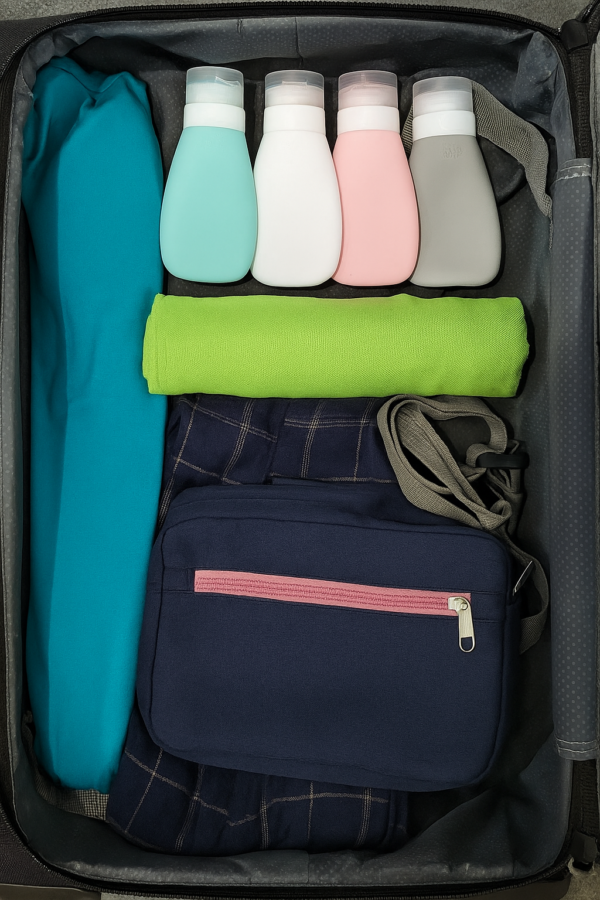 Tubki podróżne na kosmetyki 90 ml zestaw 4 szt silikonowe - obrazek 6