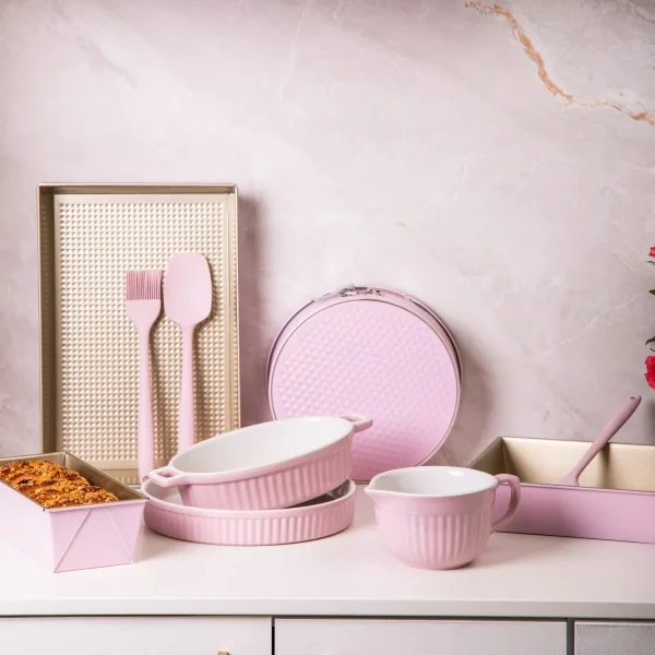 Ceramiczne naczynie do tarty 24 cm Fusion Pink 800 ml - obrazek 2