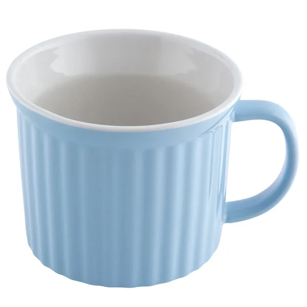 Kubek ceramiczny 650 ml Fusion Blue duży kubek do zupy, kremów i dań na ciepło - obrazek 2
