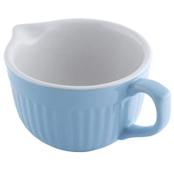 Naczynie ceramiczne 550 ml Fusion Blue z uchwytem i wylewką  dzbanuszek do mleka i sosów - obrazek 3
