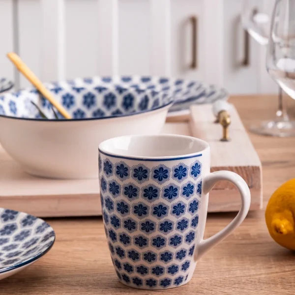 Kubek porcelanowy Arabeska 320 ml do kawy i herbaty - obrazek 5