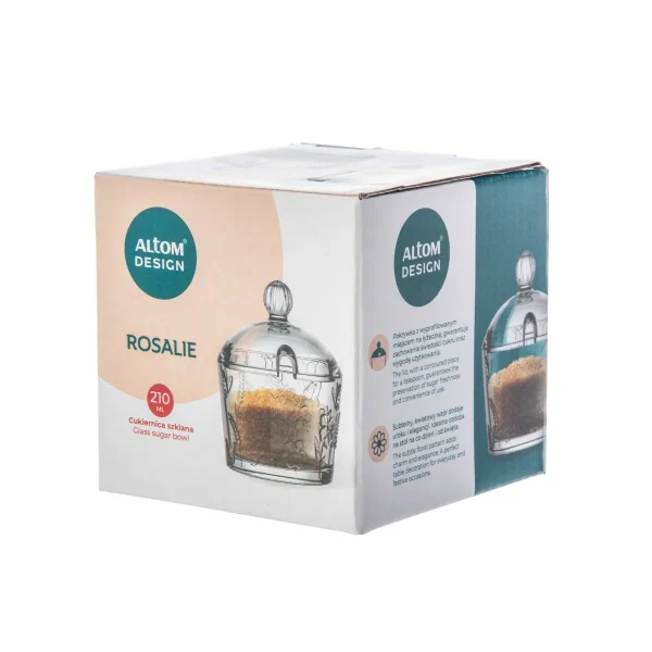 Cukiernica szklana z pokrywką Rosalie 210 ml Altom Design - obrazek 2
